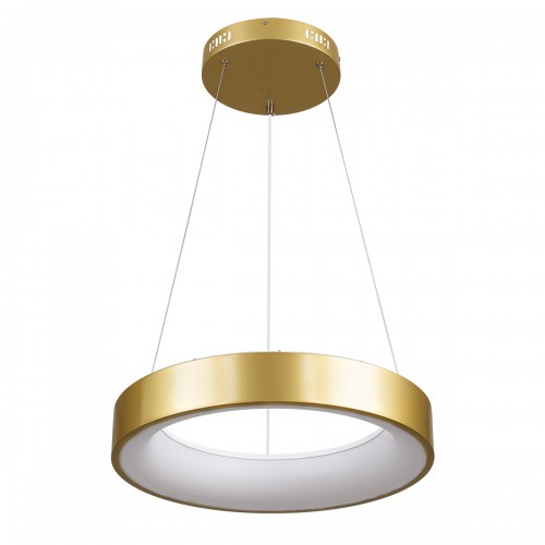 GloboStar® SALEM 61243 Κρεμαστή Πλαφονιέρα Οροφής Δαχτυλίδι-Κύκλος LED CCT 75W 8625lm 120° AC 220-240V - Εναλλαγή Φωτισμού μέσω Τηλεχειριστηρίου All In One Ψυχρό 6000k+Φυσικό 4500k+Θερμό 2700k Dimmable Φ45cm - Χρυσό Σαμπανιζέ - 3 Years Warranty Διακόσμηση GloboStar® SALEM 61243 Κρεμαστή Πλαφονιέρα Οροφής Δαχτυλίδι-Κύκλος LED CCT 75W 8625lm 120° AC 220-240V - Εναλλαγή Φωτισμού μέσω Τηλεχειριστηρίου All In One Ψυχρό 6000k+Φυσικό 4500k+Θερμό 2700k Dimmable Φ45cm - Χρυσό Σαμπανιζέ - 3 Years Warranty Διακόσμηση