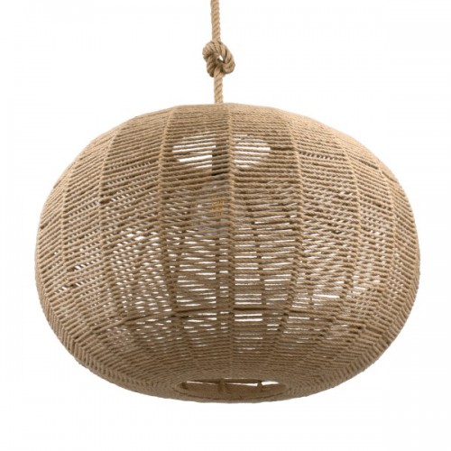 GloboStar® MANDALA 00732 Vintage Κρεμαστό Φωτιστικό Οροφής Μονόφωτο 1 x E27 Πλέγμα με Μπεζ Σχοινί Φ80 x Υ60cm Διακόσμηση - Φωτισμός - Χαλιά GloboStar® MANDALA 00732 Vintage Κρεμαστό Φωτιστικό Οροφής Μονόφωτο 1 x E27 Πλέγμα με Μπεζ Σχοινί Φ80 x Υ60cm Διακόσμηση - Φωτισμός - Χαλιά