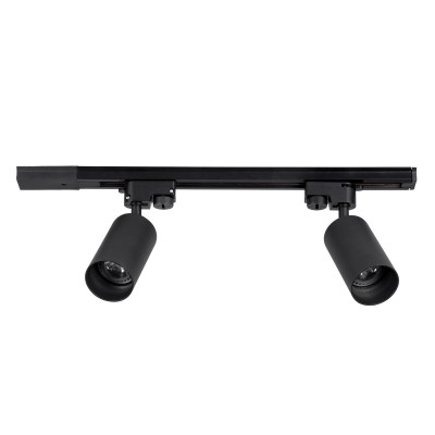 GLOBOSTAR® LEO 60354 Μοντέρνο Φωτιστικό Οροφής με Ντουί 2 x GU10 AC 220-240V IP20 - Μαύρο - Μ50.5 x Π6 x Υ20cm GLOBOSTAR® LEO 60354 Μοντέρνο Φωτιστικό Οροφής με Ντουί 2 x GU10 AC 220-240V IP20 - Μαύρο - Μ50.5 x Π6 x Υ20cm