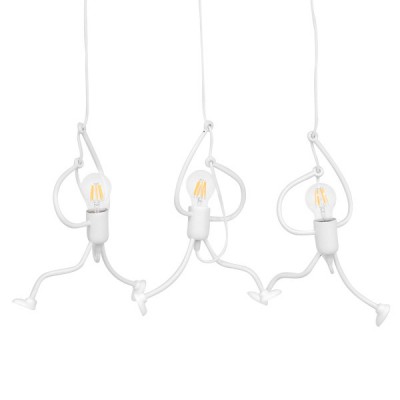 GLOBOSTAR® FIGURE 10000981 Παιδικό Κρεμαστό Φωτιστικό Οροφής με Ντουί 3 x E27 AC 220-240V IP20 - Λευκό - Μ70 x Π10 x Υ105cm GLOBOSTAR® FIGURE 10000981 Παιδικό Κρεμαστό Φωτιστικό Οροφής με Ντουί 3 x E27 AC 220-240V IP20 - Λευκό - Μ70 x Π10 x Υ105cm