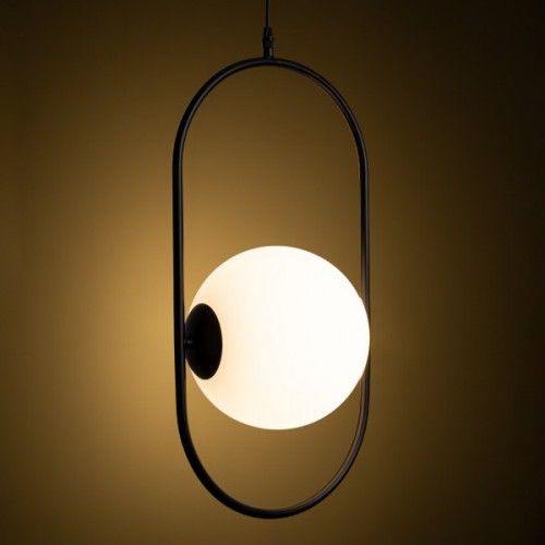GloboStar® HAMBURG 00591 Μοντέρνο Κρεμαστό Φωτιστικό Οροφής Μονόφωτο 1 x E27 Μαύρο Μεταλλικό Γυάλινο Μπάλα Μ25 x Π20 x Υ50cm Διακόσμηση - Φωτισμός - Χαλιά GloboStar® HAMBURG 00591 Μοντέρνο Κρεμαστό Φωτιστικό Οροφής Μονόφωτο 1 x E27 Μαύρο Μεταλλικό Γυάλινο Μπάλα Μ25 x Π20 x Υ50cm Διακόσμηση - Φωτισμός - Χαλιά