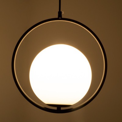GloboStar® MADRID 00931 Μοντέρνο Κρεμαστό Φωτιστικό Οροφής Μονόφωτο 1 x E27 Μαύρο Μεταλλικό Γυάλινο Μπάλα Μ30 x Π20 x Υ30cm Διακόσμηση - Φωτισμός - Χαλιά GloboStar® MADRID 00931 Μοντέρνο Κρεμαστό Φωτιστικό Οροφής Μονόφωτο 1 x E27 Μαύρο Μεταλλικό Γυάλινο Μπάλα Μ30 x Π20 x Υ30cm Διακόσμηση - Φωτισμός - Χαλιά