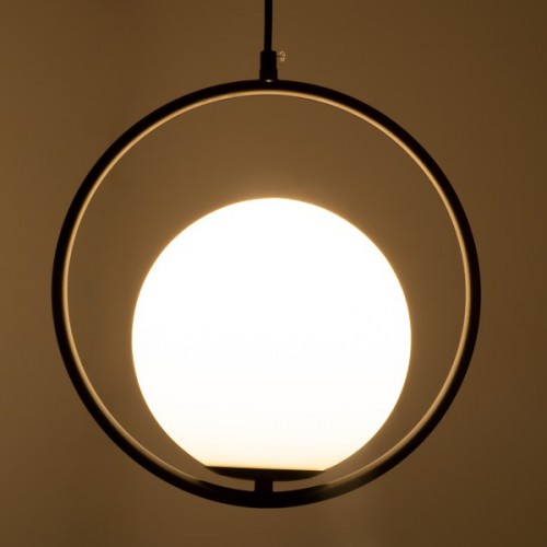GloboStar® MADRID 00931 Μοντέρνο Κρεμαστό Φωτιστικό Οροφής Μονόφωτο 1 x E27 Μαύρο Μεταλλικό Γυάλινο Μπάλα Μ30 x Π20 x Υ30cm Διακόσμηση - Φωτισμός - Χαλιά GloboStar® MADRID 00931 Μοντέρνο Κρεμαστό Φωτιστικό Οροφής Μονόφωτο 1 x E27 Μαύρο Μεταλλικό Γυάλινο Μπάλα Μ30 x Π20 x Υ30cm Διακόσμηση - Φωτισμός - Χαλιά