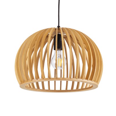 GLOBOSTAR® SCANDINAVIA 01698 Boho Κρεμαστό Φωτιστικό Οροφής με Ντουί 1 x E27 AC 220-240V IP20 - Μπεζ - Μ33 x Π33 x Υ20cm
