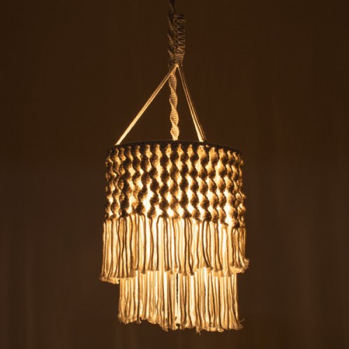 GLOBOSTAR® ALGERIA 36204 Boho Κρεμαστό Φωτιστικό Οροφής με Ντουί 1 x E27 AC 220-240V IP20 - Μπεζ - Μ30 x Π30 x Υ40cm GLOBOSTAR® ALGERIA 36204 Boho Κρεμαστό Φωτιστικό Οροφής με Ντουί 1 x E27 AC 220-240V IP20 - Μπεζ - Μ30 x Π30 x Υ40cm