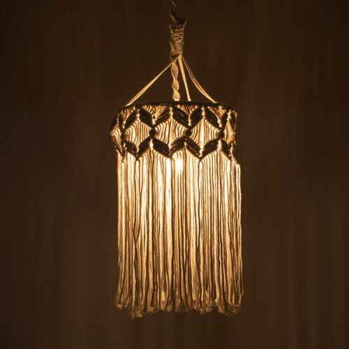 GLOBOSTAR® CONGO 36206 Boho Κρεμαστό Φωτιστικό Οροφής με Ντουί 1 x E27 AC 220-240V IP20 - Μπεζ - Μ30 x Π30 x Υ50cm GLOBOSTAR® CONGO 36206 Boho Κρεμαστό Φωτιστικό Οροφής με Ντουί 1 x E27 AC 220-240V IP20 - Μπεζ - Μ30 x Π30 x Υ50cm
