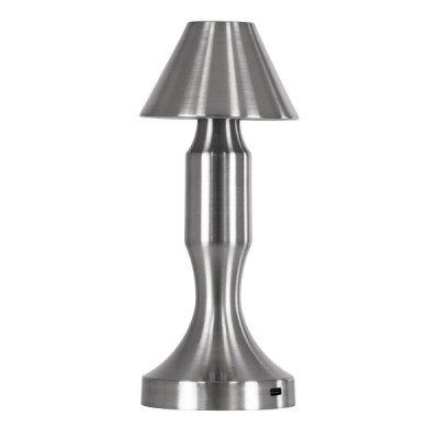 GloboStar® LUNNA 76478 Επαναφορτιζόμενο Επιτραπέζιο Φωτιστικό Πορτατίφ LED 1.5W 105lm 120° DC 5V IP44 CCT Ultra Θερμό 1500K - Φυσικό Λευκό 4500K - Ψυχρό Λευκό 6000K Dimmable Ασημί Πλαστικό - Μ9 x Π9 x Υ23cm - 2 Χρόνια Εγγύηση GloboStar® LUNNA 76478 Επαναφορτιζόμενο Επιτραπέζιο Φωτιστικό Πορτατίφ LED 1.5W 105lm 120° DC 5V IP44 CCT Ultra Θερμό 1500K - Φυσικό Λευκό 4500K - Ψυχρό Λευκό 6000K Dimmable Ασημί Πλαστικό - Μ9 x Π9 x Υ23cm - 2 Χρόνια Εγγύηση