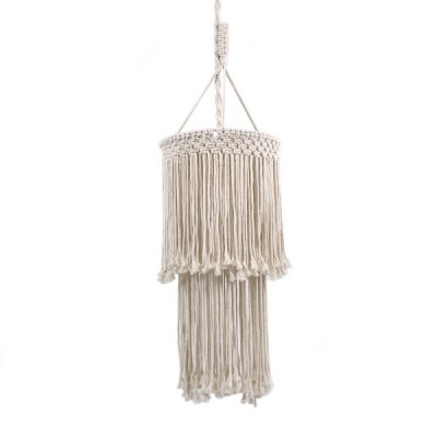 GLOBOSTAR® ZAMBIA 36208 Boho Κρεμαστό Φωτιστικό Οροφής με Ντουί 1 x E27 AC 220-240V IP20 - Μπεζ - Μ30 x Π30 x Υ60cm GLOBOSTAR® ZAMBIA 36208 Boho Κρεμαστό Φωτιστικό Οροφής με Ντουί 1 x E27 AC 220-240V IP20 - Μπεζ - Μ30 x Π30 x Υ60cm