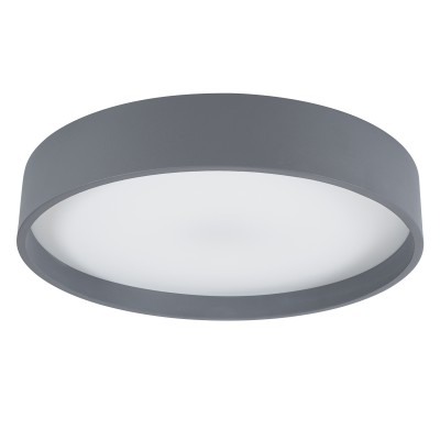 GloboStar® NARNIA 61258 Πλαφονιέρα Οροφής LED CCT 75W 8625lm 120° AC 220-240V - Εναλλαγή Φωτισμού μέσω Τηλεχειριστηρίου All In One Ψυχρό 6000k+Φυσικό 4500k+Θερμό 2700k Dimmable Φ45 x Υ8cm - Γκρι Ανθρακί - 3 Years Warranty Διακόσμηση - Φως - Χαλιά