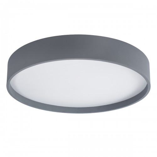GloboStar® NARNIA 61260 Πλαφονιέρα Οροφής LED CCT 100W 11500lm 120° AC 220-240V - Εναλλαγή Φωτισμού μέσω Τηλεχειριστηρίου All In One Ψυχρό 6000k+Φυσικό 4500k+Θερμό 2700k Dimmable Φ60 x Υ10cm - Γκρι Ανθρακί - 3 Years Warranty Διακόσμηση - Φως - Χαλιά