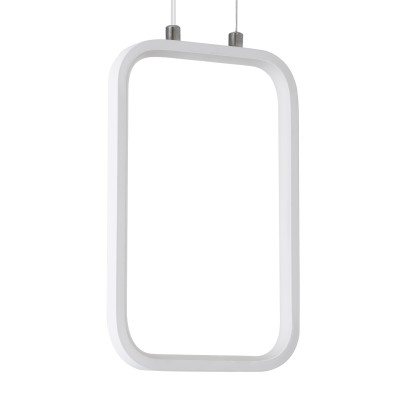 GLOBOSTAR® DEROBA 61299 Μοντέρνο Κρεμαστό Φωτιστικό Οροφής LED 12W 1320lm 360° AC 220-240V IP20 Ρυθμιζόμενο Λευκό CCT με On/Off 2700K/4500K/6000K - Lumileds SMD Chip - Λευκό Ματ - Μ16 x Π1.6 x Υ25.5cm - 3 Χρόνια Εγγύηση GLOBOSTAR® DEROBA 61299 Μοντέρνο Κρεμαστό Φωτιστικό Οροφής LED 12W 1320lm 360° AC 220-240V IP20 Ρυθμιζόμενο Λευκό CCT με On/Off 2700K/4500K/6000K - Lumileds SMD Chip - Λευκό Ματ - Μ16 x Π1.6 x Υ25.5cm - 3 Χρόνια Εγγύηση