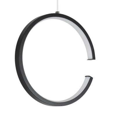 GloboStar® CEROBA 61306 Κρεμαστό Φωτιστικό Οροφής Linear Design LED CCT 12W 1320lm 360° AC 220-240V - Εναλλαγή Φωτισμού μέσω Διακόπτη On/Off All In One Ψυχρό 6000k+Φυσικό 4500k+Θερμό 2700k Φ22 x Π2cm - Μαύρο - 3 Years Warranty Διακόσμηση - Φως - Χαλιά
