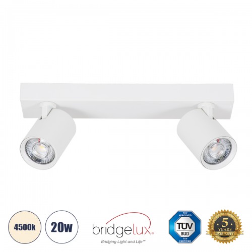 GloboStar® LEONARDO 60347 Μοντέρνο Φωτιστικό Οροφής Ράγα με Κινούμενα Σποτ LED Spot Downlight 20W 2400lm 60° AC 220-240V IP20 Μ32 x Π7 x Υ11.8cm - Λευκό - Φυσικό Λευκό 4500K - Bridgelux COB - 5 Years Warranty Διακόσμηση - Φως - Χαλιά GloboStar® LEONARDO 60347 Μοντέρνο Φωτιστικό Οροφής Ράγα με Κινούμενα Σποτ LED Spot Downlight 20W 2400lm 60° AC 220-240V IP20 Μ32 x Π7 x Υ11.8cm - Λευκό - Φυσικό Λευκό 4500K - Bridgelux COB - 5 Years Warranty Διακόσμηση - Φως - Χαλιά