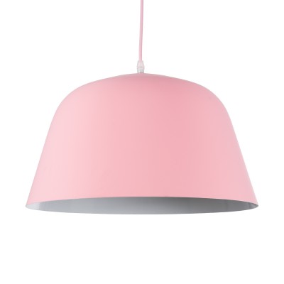 GLOBOSTAR® UPVALE 01284 Μοντέρνο Κρεμαστό Φωτιστικό Οροφής με Ντουί 1 x E27 AC 220-240V IP20 - Ροζ & Λευκό - Μ40 x Π40 x Υ24cm GLOBOSTAR® UPVALE 01284 Μοντέρνο Κρεμαστό Φωτιστικό Οροφής με Ντουί 1 x E27 AC 220-240V IP20 - Ροζ & Λευκό - Μ40 x Π40 x Υ24cm