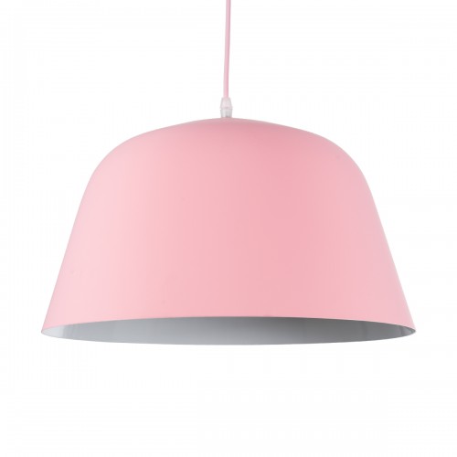 GLOBOSTAR® UPVALE 01284 Μοντέρνο Κρεμαστό Φωτιστικό Οροφής με Ντουί 1 x E27 AC 220-240V IP20 - Ροζ & Λευκό - Μ40 x Π40 x Υ24cm GLOBOSTAR® UPVALE 01284 Μοντέρνο Κρεμαστό Φωτιστικό Οροφής με Ντουί 1 x E27 AC 220-240V IP20 - Ροζ & Λευκό - Μ40 x Π40 x Υ24cm