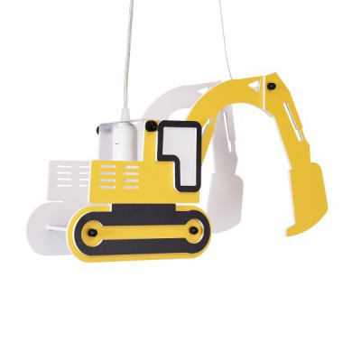 GLOBOSTAR® EXCAVATOR 61579 Παιδικό Κρεμαστό Φωτιστικό Οροφής με Ντουί 1 x E27 AC 220-240V IP20 - Κίτρινο & Μαύρο - Μ45 x Π15.5 x Υ27cm GLOBOSTAR® EXCAVATOR 61579 Παιδικό Κρεμαστό Φωτιστικό Οροφής με Ντουί 1 x E27 AC 220-240V IP20 - Κίτρινο & Μαύρο - Μ45 x Π15.5 x Υ27cm