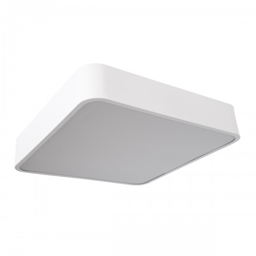 GloboStar® KAMALA 61207-S Πλαφονιέρα Οροφής LED CCT 67W 7370lm 120° AC 220-240V - Εναλλαγή Φωτισμού μέσω Τηλεχειριστηρίου All In One Ψυχρό 6000k+Φυσικό 4500k+Θερμό 2700k Dimmable Μ40 x Π40 x Υ8cm - Λευκό - 3 Years Warranty Διακόσμηση - Φως - Χαλιά