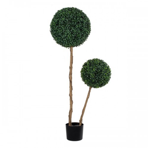 GloboStar® Artificial Garden BUXUS 20142 Τεχνητό Διακοσμητικό Φυτό Πυξός Υ120cm Διακόσμηση - Φωτισμός - Χαλιά