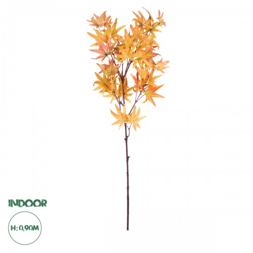 GloboStar® Artificial Garden MAPLE BRANCH 20264 Τεχνητό Διακοσμητικό Κλαδί Σφένδαμου Π25 x Υ90cm Διακόσμηση - Φως - Χαλιά