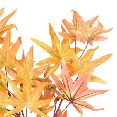 GloboStar® Artificial Garden MAPLE BRANCH 20264 Τεχνητό Διακοσμητικό Κλαδί Σφένδαμου Π25 x Υ90cm Διακόσμηση - Φως - Χαλιά