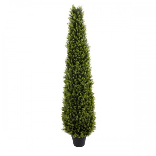 GloboStar® Artificial Garden CYPRESSUS SEMPERVIRENS 20395 Τεχνητό Διακοσμητικό Φυτό Μεσογειακό Κυπαρίσσι Υ150cm Διακόσμηση - Φωτισμός - Χαλιά