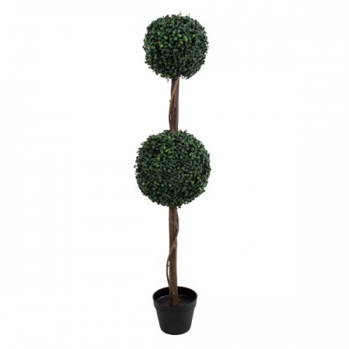 GloboStar® Artificial Garden BUXUS 20399 Τεχνητό Διακοσμητικό Φυτό Πυξός Υ120cm Διακόσμηση - Φωτισμός - Χαλιά