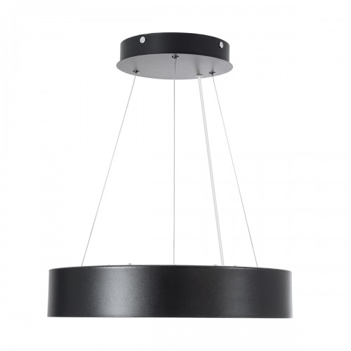 GloboStar® BURTON 61200-P Κρεμαστή Πλαφονιέρα Οροφής LED CCT 67W 7370lm 120° AC 220-240V - Εναλλαγή Φωτισμού μέσω Τηλεχειριστηρίου All In One Ψυχρό 6000k+Φυσικό 4500k+Θερμό 2700k Dimmable Φ40cm - Μαύρο - 3 Years Warranty Διακόσμηση - Φως - Χαλιά