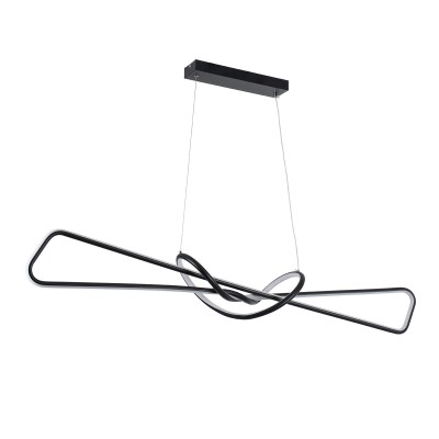 GLOBOSTAR® DOLORES 61279 Μοντέρνο Κρεμαστό Φωτιστικό Οροφής LED 105W 11760lm 300° AC 220-240V IP20 Ρυθμιζόμενο Λευκό CCT με Χειριστήριο από 2700K έως 6000K Dimmable - Lumileds SMD Chip - Μαύρο Ματ - Μ110 x Π17 x Υ17.5cm - 3 Χρόνια Εγγύηση GLOBOSTAR® DOLORES 61279 Μοντέρνο Κρεμαστό Φωτιστικό Οροφής LED 105W 11760lm 300° AC 220-240V IP20 Ρυθμιζόμενο Λευκό CCT με Χειριστήριο από 2700K έως 6000K Dimmable - Lumileds SMD Chip - Μαύρο Ματ - Μ110 x Π17 x Υ17.5cm - 3 Χρόνια Εγγύηση