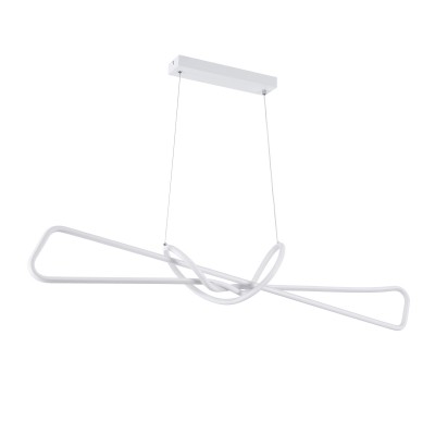 GLOBOSTAR® DOLORES 61280 Μοντέρνο Κρεμαστό Φωτιστικό Οροφής LED 105W 11760lm 300° AC 220-240V IP20 Ρυθμιζόμενο Λευκό CCT με Χειριστήριο από 2700K έως 6000K Dimmable - Lumileds SMD Chip - Λευκό Ματ - Μ110 x Π17 x Υ17.5cm - 3 Χρόνια Εγγύηση GLOBOSTAR® DOLORES 61280 Μοντέρνο Κρεμαστό Φωτιστικό Οροφής LED 105W 11760lm 300° AC 220-240V IP20 Ρυθμιζόμενο Λευκό CCT με Χειριστήριο από 2700K έως 6000K Dimmable - Lumileds SMD Chip - Λευκό Ματ - Μ110 x Π17 x Υ17.5cm - 3 Χρόνια Εγγύηση