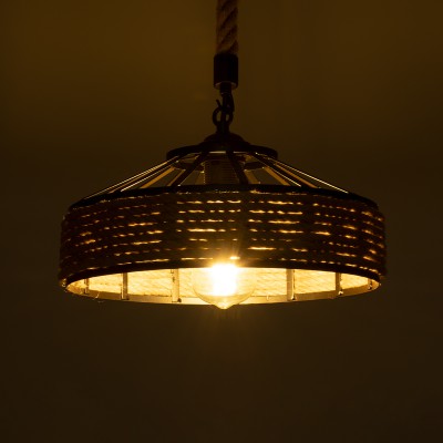 GLOBOSTAR® SAHARA 01146 Boho Κρεμαστό Φωτιστικό Οροφής με Ντουί 1 x E27 AC 220-240V IP20 - Μπεζ & Μαύρο - Μ31 x Π31 x Υ14cm GLOBOSTAR® SAHARA 01146 Boho Κρεμαστό Φωτιστικό Οροφής με Ντουί 1 x E27 AC 220-240V IP20 - Μπεζ & Μαύρο - Μ31 x Π31 x Υ14cm