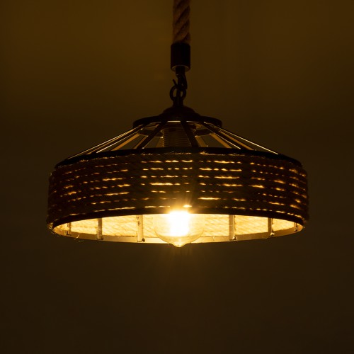 GLOBOSTAR® SAHARA 01146 Boho Κρεμαστό Φωτιστικό Οροφής με Ντουί 1 x E27 AC 220-240V IP20 - Μπεζ & Μαύρο - Μ31 x Π31 x Υ14cm GLOBOSTAR® SAHARA 01146 Boho Κρεμαστό Φωτιστικό Οροφής με Ντουί 1 x E27 AC 220-240V IP20 - Μπεζ & Μαύρο - Μ31 x Π31 x Υ14cm