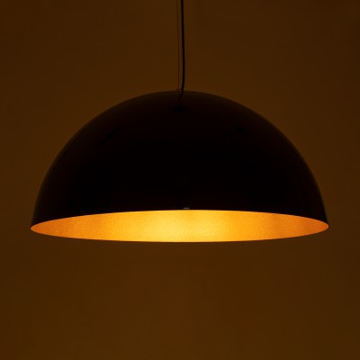 GloboStar® DIADEMA 01342 Μοντέρνο Κρεμαστό Φωτιστικό Οροφής Μονόφωτο Μαύρο - Χρυσό Μεταλλικό Καμπάνα Φ60 x Υ30cm Διακόσμηση - Φωτισμός - Χαλιά GloboStar® DIADEMA 01342 Μοντέρνο Κρεμαστό Φωτιστικό Οροφής Μονόφωτο Μαύρο - Χρυσό Μεταλλικό Καμπάνα Φ60 x Υ30cm Διακόσμηση - Φωτισμός - Χαλιά
