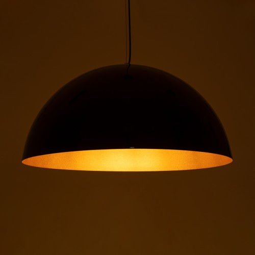 GloboStar® DIADEMA 01342 Μοντέρνο Κρεμαστό Φωτιστικό Οροφής Μονόφωτο Μαύρο - Χρυσό Μεταλλικό Καμπάνα Φ60 x Υ30cm Διακόσμηση - Φωτισμός - Χαλιά GloboStar® DIADEMA 01342 Μοντέρνο Κρεμαστό Φωτιστικό Οροφής Μονόφωτο Μαύρο - Χρυσό Μεταλλικό Καμπάνα Φ60 x Υ30cm Διακόσμηση - Φωτισμός - Χαλιά