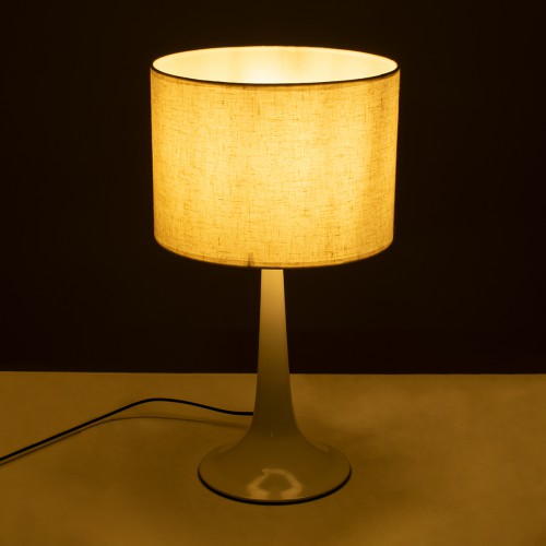 GloboStar® AMBROSIA 01395 Μοντέρνο Επιτραπέζιο Φωτιστικό Πορτατίφ Μονόφωτο 1 x E27 Λευκό Μεταλλικό με Καπέλο Φ25 x Υ46cm Διακόσμηση - Φωτισμός - Χαλιά GloboStar® AMBROSIA 01395 Μοντέρνο Επιτραπέζιο Φωτιστικό Πορτατίφ Μονόφωτο 1 x E27 Λευκό Μεταλλικό με Καπέλο Φ25 x Υ46cm Διακόσμηση - Φωτισμός - Χαλιά