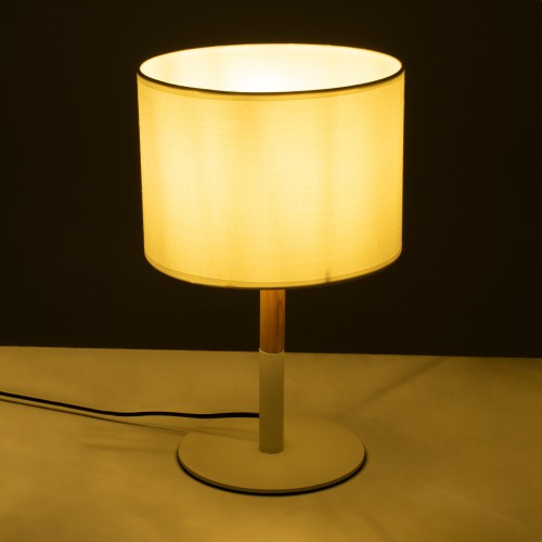 GloboStar® BRONX 01520 Μοντέρνο Επιτραπέζιο Φωτιστικό Πορτατίφ Μονόφωτο Μεταλλικό με Λευκό Καπέλο Φ25xY40cm Διακόσμηση - Φωτισμός - Χαλιά GloboStar® BRONX 01520 Μοντέρνο Επιτραπέζιο Φωτιστικό Πορτατίφ Μονόφωτο Μεταλλικό με Λευκό Καπέλο Φ25xY40cm Διακόσμηση - Φωτισμός - Χαλιά