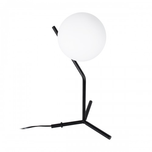 GloboStar® ELFIS BLACK 01100 Μοντέρνο Επιτραπέζιο Φωτιστικό Πορτατίφ Μονόφωτο Μαύρο Μεταλλικό με Λευκό Γυαλί Φ15 x Υ43cm Διακόσμηση - Φωτισμός - Χαλιά GloboStar® ELFIS BLACK 01100 Μοντέρνο Επιτραπέζιο Φωτιστικό Πορτατίφ Μονόφωτο Μαύρο Μεταλλικό με Λευκό Γυαλί Φ15 x Υ43cm Διακόσμηση - Φωτισμός - Χαλιά