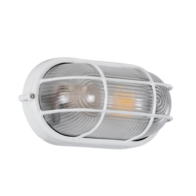 GloboStar® BOATLIGHT 61582 Vintage Industrial Φωτιστικό Τοίχου - Απλίκα - Καραβοχελώνα Εξωτερικού Χώρου Μονόφωτο 1 x E27 AC220-240V Αδιάβροχο IP65 - Σώμα Αλουμινίου & Tempered Glass - Μ21 x Π10.4 x Υ9cm - Λευκό - Οβάλ - 5 Years Warranty Διακόσμηση - Φ GloboStar® BOATLIGHT 61582 Vintage Industrial Φωτιστικό Τοίχου - Απλίκα - Καραβοχελώνα Εξωτερικού Χώρου Μονόφωτο 1 x E27 AC220-240V Αδιάβροχο IP65 - Σώμα Αλουμινίου & Tempered Glass - Μ21 x Π10.4 x Υ9cm - Λευκό - Οβάλ - 5 Years Warranty Διακόσμηση - Φ