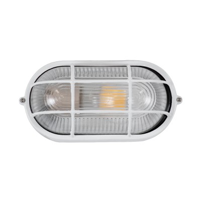 GLOBOSTAR® BOATLIGHT 61582 Vintage Φωτιστικό Καραβοχελώνα Τοίχου & Οροφής με Ντουί 1 x E27 AC 220-240V Αδιάβροχο IP65 - Λευκό Ματ - Μ21 x Π10.4 x Υ9cm GLOBOSTAR® BOATLIGHT 61582 Vintage Φωτιστικό Καραβοχελώνα Τοίχου & Οροφής με Ντουί 1 x E27 AC 220-240V Αδιάβροχο IP65 - Λευκό Ματ - Μ21 x Π10.4 x Υ9cm