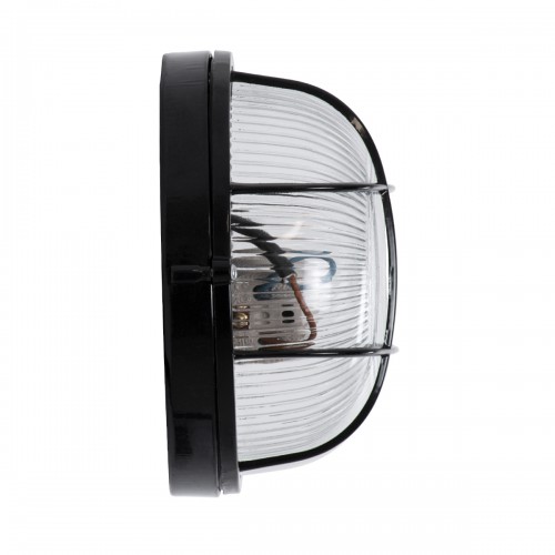 GloboStar® BOATLIGHT 61586 Vintage Industrial Φωτιστικό Τοίχου - Απλίκα - Καραβοχελώνα Εξωτερικού Χώρου Μονόφωτο 1 x E27 AC220-240V Αδιάβροχο IP65 - Σώμα Αλουμινίου & Tempered Glass - Φ17.5 x Υ9cm - Μαύρο - Στρόγγυλο - 5 Years Warranty Διακόσμηση - Φω GloboStar® BOATLIGHT 61586 Vintage Industrial Φωτιστικό Τοίχου - Απλίκα - Καραβοχελώνα Εξωτερικού Χώρου Μονόφωτο 1 x E27 AC220-240V Αδιάβροχο IP65 - Σώμα Αλουμινίου & Tempered Glass - Φ17.5 x Υ9cm - Μαύρο - Στρόγγυλο - 5 Years Warranty Διακόσμηση - Φω