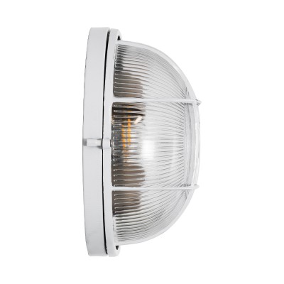 GloboStar® BOATLIGHT 61588 Vintage Industrial Φωτιστικό Τοίχου - Απλίκα - Καραβοχελώνα Εξωτερικού Χώρου Δίφωτο 2 x E27 AC220-240V Αδιάβροχο IP65 - Σώμα Αλουμινίου & Tempered Glass - Φ24 x Υ11cm - Λευκό - Στρόγγυλο - 5 Years Warranty Διακόσμηση - Φως - GloboStar® BOATLIGHT 61588 Vintage Industrial Φωτιστικό Τοίχου - Απλίκα - Καραβοχελώνα Εξωτερικού Χώρου Δίφωτο 2 x E27 AC220-240V Αδιάβροχο IP65 - Σώμα Αλουμινίου & Tempered Glass - Φ24 x Υ11cm - Λευκό - Στρόγγυλο - 5 Years Warranty Διακόσμηση - Φως -