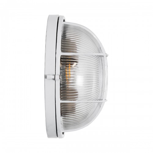 GloboStar® BOATLIGHT 61588 Vintage Industrial Φωτιστικό Τοίχου - Απλίκα - Καραβοχελώνα Εξωτερικού Χώρου Δίφωτο 2 x E27 AC220-240V Αδιάβροχο IP65 - Σώμα Αλουμινίου & Tempered Glass - Φ24 x Υ11cm - Λευκό - Στρόγγυλο - 5 Years Warranty Διακόσμηση - Φως - GloboStar® BOATLIGHT 61588 Vintage Industrial Φωτιστικό Τοίχου - Απλίκα - Καραβοχελώνα Εξωτερικού Χώρου Δίφωτο 2 x E27 AC220-240V Αδιάβροχο IP65 - Σώμα Αλουμινίου & Tempered Glass - Φ24 x Υ11cm - Λευκό - Στρόγγυλο - 5 Years Warranty Διακόσμηση - Φως -