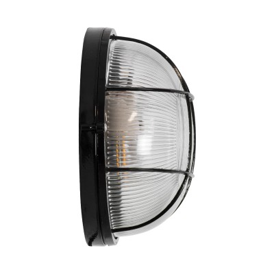 GloboStar® BOATLIGHT 61589 Vintage Industrial Φωτιστικό Τοίχου - Απλίκα - Καραβοχελώνα Εξωτερικού Χώρου Δίφωτο 2 x E27 AC220-240V Αδιάβροχο IP65 - Σώμα Αλουμινίου & Tempered Glass - Φ24 x Υ11cm - Μαύρο - Στρόγγυλο - 5 Years Warranty Διακόσμηση - Φως - GloboStar® BOATLIGHT 61589 Vintage Industrial Φωτιστικό Τοίχου - Απλίκα - Καραβοχελώνα Εξωτερικού Χώρου Δίφωτο 2 x E27 AC220-240V Αδιάβροχο IP65 - Σώμα Αλουμινίου & Tempered Glass - Φ24 x Υ11cm - Μαύρο - Στρόγγυλο - 5 Years Warranty Διακόσμηση - Φως -