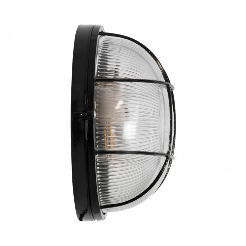 GloboStar® BOATLIGHT 61589 Vintage Industrial Φωτιστικό Τοίχου - Απλίκα - Καραβοχελώνα Εξωτερικού Χώρου Δίφωτο 2 x E27 AC220-240V Αδιάβροχο IP65 - Σώμα Αλουμινίου & Tempered Glass - Φ24 x Υ11cm - Μαύρο - Στρόγγυλο - 5 Years Warranty Διακόσμηση - Φως - GloboStar® BOATLIGHT 61589 Vintage Industrial Φωτιστικό Τοίχου - Απλίκα - Καραβοχελώνα Εξωτερικού Χώρου Δίφωτο 2 x E27 AC220-240V Αδιάβροχο IP65 - Σώμα Αλουμινίου & Tempered Glass - Φ24 x Υ11cm - Μαύρο - Στρόγγυλο - 5 Years Warranty Διακόσμηση - Φως -