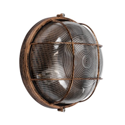 GloboStar® BOATLIGHT 61590 Vintage Industrial Φωτιστικό Τοίχου - Απλίκα - Καραβοχελώνα Εξωτερικού Χώρου Δίφωτο 2 x E27 AC220-240V Αδιάβροχο IP65 - Σώμα Αλουμινίου & Tempered Glass - Φ24 x Υ11cm - Αντικέ Μπρονζέ - Στρόγγυλο - 5 Years Warranty Διακόσμησ GloboStar® BOATLIGHT 61590 Vintage Industrial Φωτιστικό Τοίχου - Απλίκα - Καραβοχελώνα Εξωτερικού Χώρου Δίφωτο 2 x E27 AC220-240V Αδιάβροχο IP65 - Σώμα Αλουμινίου & Tempered Glass - Φ24 x Υ11cm - Αντικέ Μπρονζέ - Στρόγγυλο - 5 Years Warranty Διακόσμησ