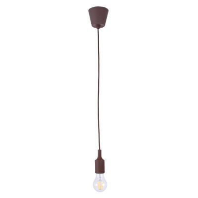GLOBOSTAR® CABLITO 61561 Μοντέρνο Κρεμαστό Φωτιστικό Οροφής με Ντουί 1 x E27 AC 220-240V IP20 - Καφέ - Μ4 x Π4 x Υ110cm GLOBOSTAR® CABLITO 61561 Μοντέρνο Κρεμαστό Φωτιστικό Οροφής με Ντουί 1 x E27 AC 220-240V IP20 - Καφέ - Μ4 x Π4 x Υ110cm