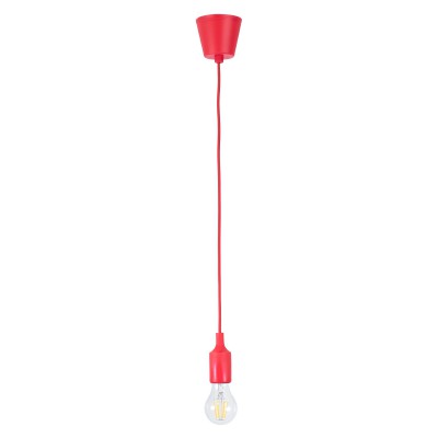 GLOBOSTAR® CABLITO 61551 Μοντέρνο Κρεμαστό Φωτιστικό Οροφής με Ντουί 1 x E27 AC 220-240V IP20 - Κόκκινο - Μ4 x Π4 x Υ110cm GLOBOSTAR® CABLITO 61551 Μοντέρνο Κρεμαστό Φωτιστικό Οροφής με Ντουί 1 x E27 AC 220-240V IP20 - Κόκκινο - Μ4 x Π4 x Υ110cm