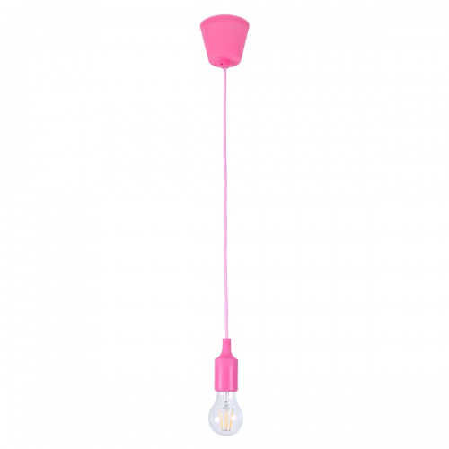 GLOBOSTAR® CABLITO 61553 Μοντέρνο Κρεμαστό Φωτιστικό Οροφής με Ντουί 1 x E27 AC 220-240V IP20 - Ροζ - Μ4 x Π4 x Υ110cm GLOBOSTAR® CABLITO 61553 Μοντέρνο Κρεμαστό Φωτιστικό Οροφής με Ντουί 1 x E27 AC 220-240V IP20 - Ροζ - Μ4 x Π4 x Υ110cm