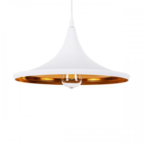GloboStar® SHANGHAI WHITE 01026-B Μοντέρνο Κρεμαστό Φωτιστικό Οροφής Μονόφωτο 1 x E27 Λευκό Μεταλλικό Καμπάνα Φ37 x Υ17cm Διακόσμηση - Φωτισμός - Χαλιά GloboStar® SHANGHAI WHITE 01026-B Μοντέρνο Κρεμαστό Φωτιστικό Οροφής Μονόφωτο 1 x E27 Λευκό Μεταλλικό Καμπάνα Φ37 x Υ17cm Διακόσμηση - Φωτισμός - Χαλιά