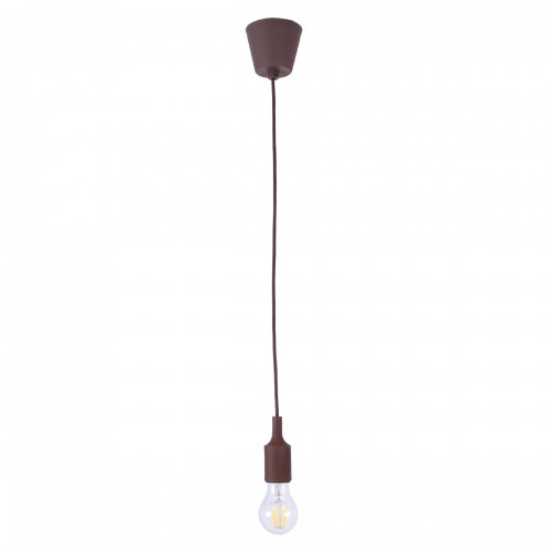 GLOBOSTAR® CABLITO 61561 Μοντέρνο Κρεμαστό Φωτιστικό Οροφής με Ντουί 1 x E27 AC 220-240V IP20 - Καφέ - Μ4 x Π4 x Υ110cm GLOBOSTAR® CABLITO 61561 Μοντέρνο Κρεμαστό Φωτιστικό Οροφής με Ντουί 1 x E27 AC 220-240V IP20 - Καφέ - Μ4 x Π4 x Υ110cm