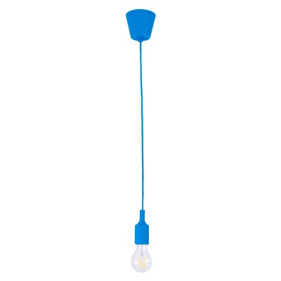 GLOBOSTAR® CABLITO 61558 Μοντέρνο Κρεμαστό Φωτιστικό Οροφής με Ντουί 1 x E27 AC 220-240V IP20 - Μπλε - Μ4 x Π4 x Υ110cm GLOBOSTAR® CABLITO 61558 Μοντέρνο Κρεμαστό Φωτιστικό Οροφής με Ντουί 1 x E27 AC 220-240V IP20 - Μπλε - Μ4 x Π4 x Υ110cm